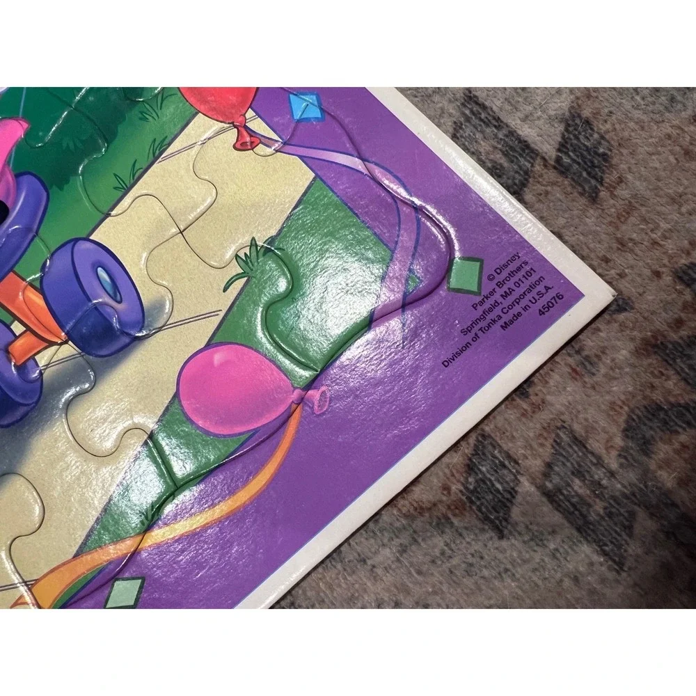 Vintage Disney Babies Large Frame-Tray Puzzle Mickey Minnie Mouse 1990s Complete